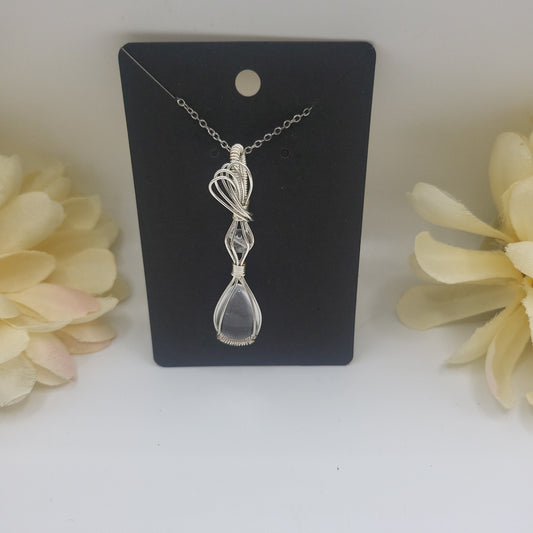 Clear Quartz Pendant with FREE chain