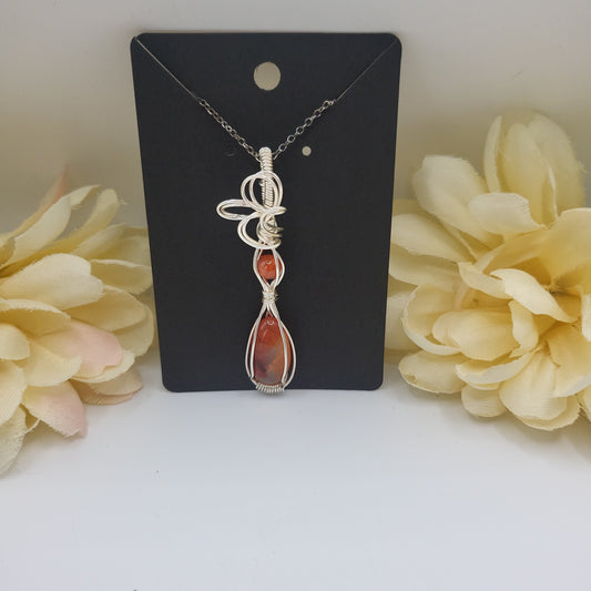 Carnelian Pendant with FREE chain