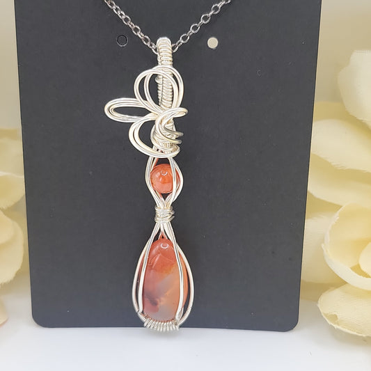 Carnelian Pendant with FREE chain